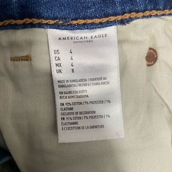 American Eagle Distressed High Waisted Jean Shorts - Picture 5 of 5